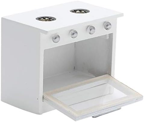 Tomaibaby Miniature Stove 1 12 Miniature Furniture Model Wood Mini Kitchen Accessory