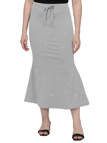 Image of Mehrang Stretchable Shimmer Saree Shapewear Petticoat for Women, Skirts for Women,Shape Wear Dress for Saree