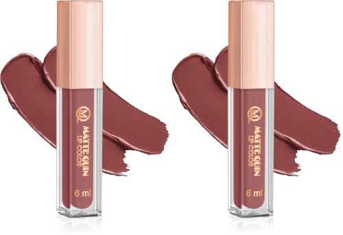 Image of Matte Quin Lip Color| Matte Texture|Long Wear |Smudge Proof |Waterproof-6ml (MQ Flat-213) (Pack of 2)
