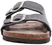 MUK LUKS Women's Terra Turf Marla Flat Sandal, Chocolate, 9 | Image 1
