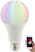 Produktbild Luminea Funk Lampen: WLAN-LED-Lampe, komp. mit Alexa Voice Service, E27, RGBW, 10 Watt, A+ (WLAN Licht)