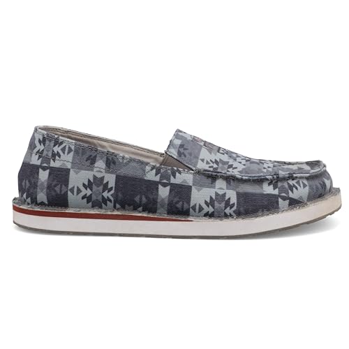 Image of Twisted X Men's Hooey Slip-On, Moc Toe, Grey Multi, 14 M