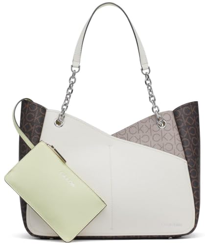 Calvin Klein Bolsa Zoe Chain, marrom/cáqui/endívia, One Size