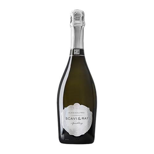 SCAVI & RAY alkoholfreier Sekt Sparkling 0,75l - 0,0% Alkohol, halbtrocken, fruchtig-frischer Schaumwein mit eleganter Perlage ohne Alkohol – perfekt für stilvolle & prickelnde alkoholfreie Momente