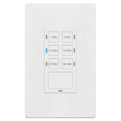 TG 30-Min Countdown Timer Switch for Bathroom Fans and Lights,