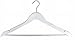 White Flat Suit Hanger w/ Pant Bar [ Bundle of 25 ]