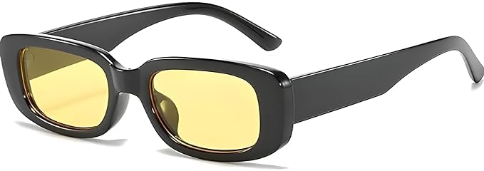 Retro Vintage Square Frame Sunglasses for Women, UV400 Protection, Narrow Rectangular Sunglass For Men-image-39
