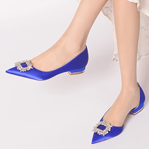 Pointed Toe Wedding Flats Rehearsal Dinner Heels Bridal Shower Footwear2