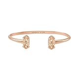Kendra Scott Edie Cuff Bracelet for Women, Fashion Jewelry, 14k Rose Gold-Plated, Rose Gold Filigree