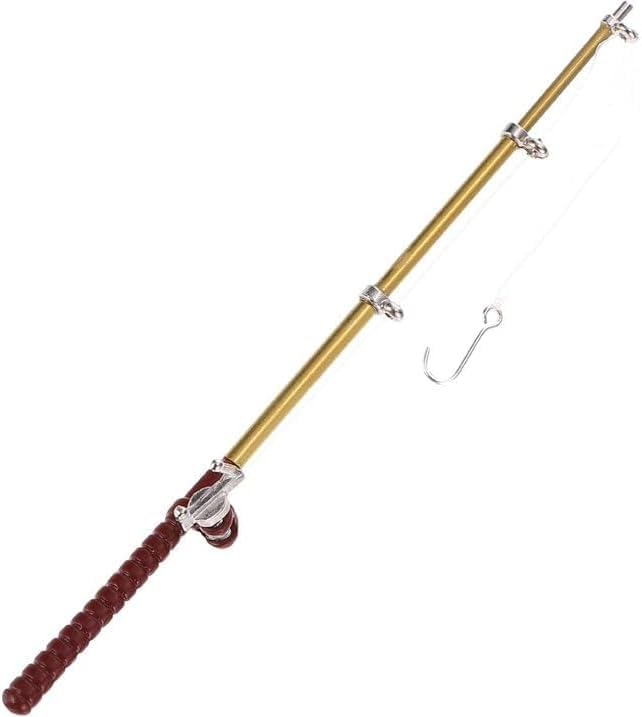 1/12 Miniature Fishing Pole Dollhouse Decoration Accessories,Miniature Fishing Pole,Dollhouse Accessories,Dollhouse Décor