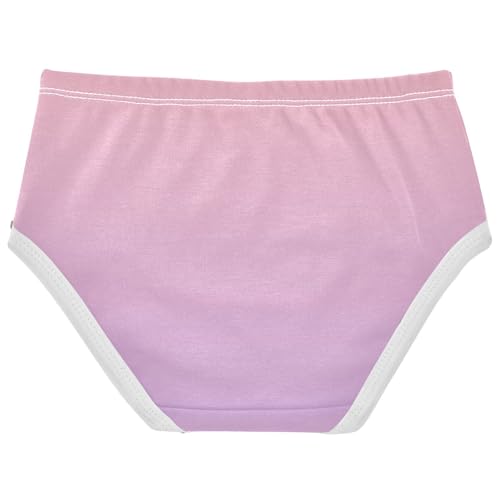 Joisal Toddlers Underwear Floral 2t Cotton Girl Panties Cute Stylish Briefs Kids Undies Blush Pink Wisteria Gradient2