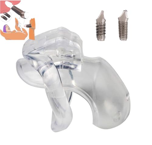 Silicone Chastity Device for Men - Lightweight Comfort Cock Cage w/Lock (BDSM Bondage) Sweater R75CU