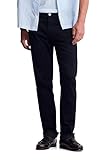 General Denim Works Bridge Men's Regular Rise Straight Leg Jeans, Blue Black Denim, 29x30