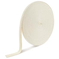 Molain Schrägband Baumwollband, 50m Baumwoll Schrägband, Nahtband Baumwolle Breites Baumwolle Gefalzt Gurtband Webbing mit Fischgrätenstich für DIY Handwerk Schrägband für Näharbeiten (Breite 10mm)