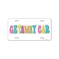 Funny Front License Plate – 'As If You Could Outrun Me', Aluminum, 12x6 Inches, Novelty Car Decor - View #4