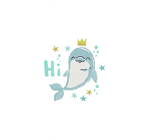 Image of DIAMOND DOTZ Dolphin Hi! Dotz Box Animal Diamond Painting Kits for Adults - Diamond Art Kits a Relaxing Creative Craft Kit with Dotz Gems 8.7 inchx8.7 inch