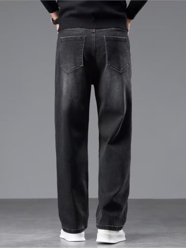 ClubJVX Straight Fit Black Jeans for Men - Image 4