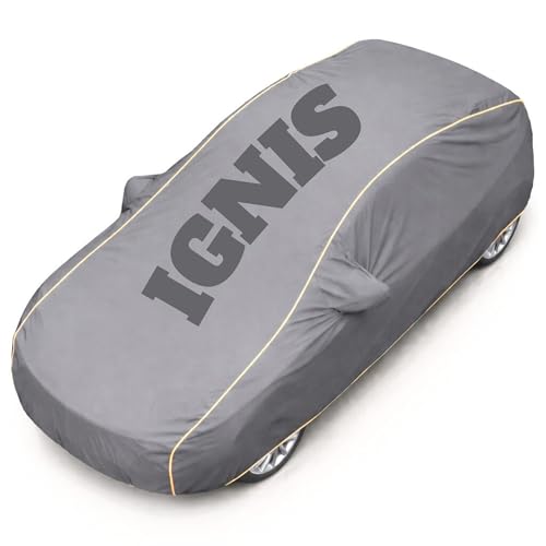 Image of Superior Grade Quality Ignis Cover (All Variants) Car Body Cover - 100% Waterproof Custom Fit with Mirror Pockets | Triple-Stitched Elastic Design, Heat Reflective, Anti-Dust, All-Weather
