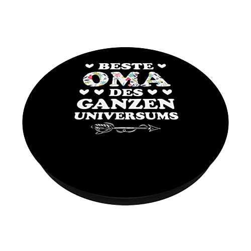 Beste Oma des ganzen Universums Oma Großmutter PopSockets Swappable PopGrip, Black - Image 2