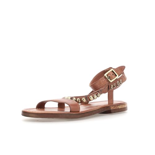 A.S.98 GERRICK Sandalias bajas de cuero para mujer, Calvados, 39 EU