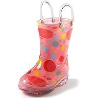 Puddle Play Rain Boots Girls Bubble Polka Dots - Size 4 Toddler