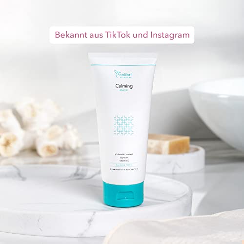colibri skincare Calming Mask - 150ml Gesichtsmaske für intensive Feuchtigkeit - Beauty Gesichtsmaske lässt die Haut… - Image 3
