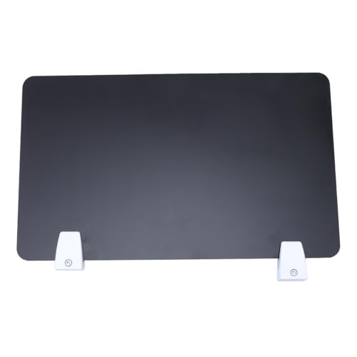 ADOCARN Mampara Acrílica Negra para Escritorio 50x30 Cm, Placa Divisoria de Oficina y Examen, Deflector Práctico para Estaciones de Trabajo y Reducción de Perturbaciones