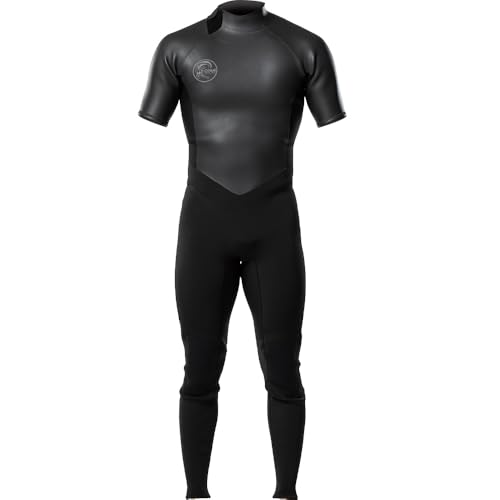 25 O'NEILL オニール シーガル サーフィン ウェットスーツ ウエットスーツ バックジップ バリュー 春夏用 メンズモデル 2025年 SUPERLITE CLASSIC クラシック 品番 WSS-305A5 日本正規品 (スキンブラック, L)