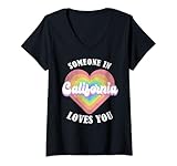 Photo Gallery donna qualcuno in california ti ama maglietta con collo a v Photo Gallery donna qualcuno in california ti ama maglietta con collo a v