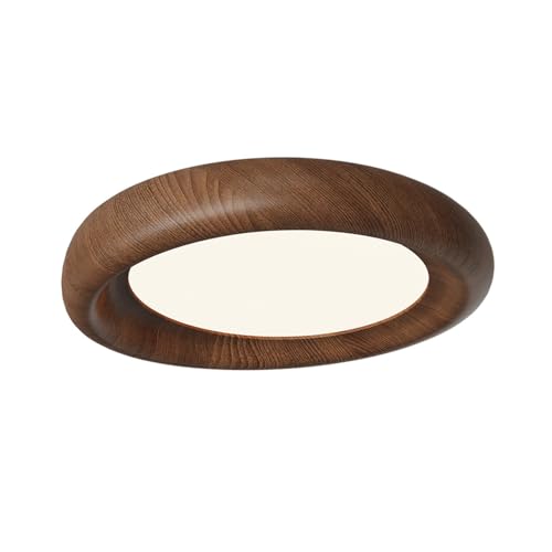 Éclairage intérieur ultra-lumineux et plafonnier de style japonais haut de gamme en noyer