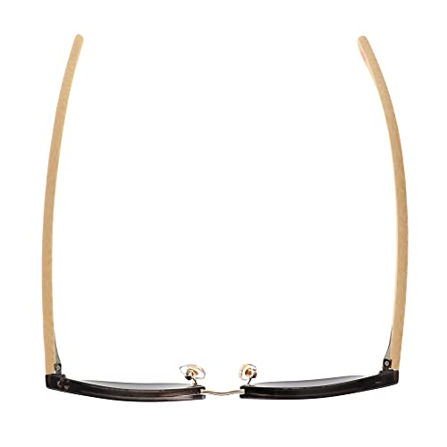 DOCKERS Men's Tatum Sunglasses Club, Black and Bamboo, 52mm4