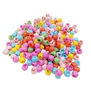 Trendy Works MultiColored Plastic Hair Claw Clips Mini Hair Beads Clips Hair Accessories for Women, girls and toddlers (Pack of 50pcs)