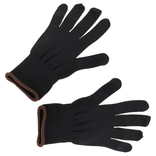 SHINEOFI Transparente Fahrzeugschutzfolien Handschuhe Flexible und Passgenaue Autokarosserie Werkzeughandschuhe Schwarze Kantenverarbeitete Folienhandschuhe für Präzise Folienmontage