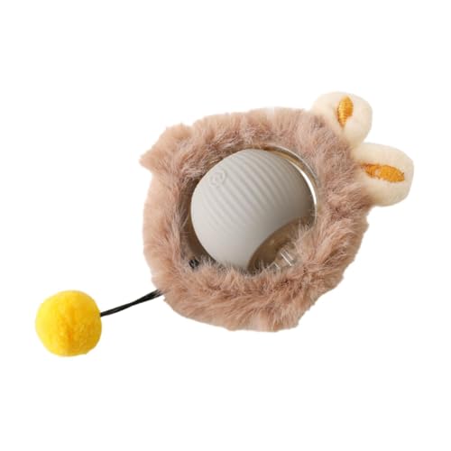 ＡＷＨＡＯ Brinquedo elétrico para gatos, bola com luz e movimento, Cinza