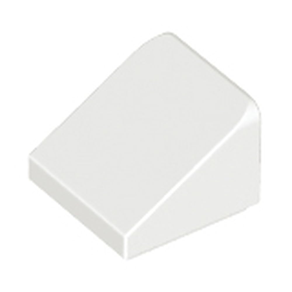 LEGO Building Blocks Slope 30 Degrees, 1 x 1 x 2/3, Part 54200 (White, 10, Bricks) โ image 1
