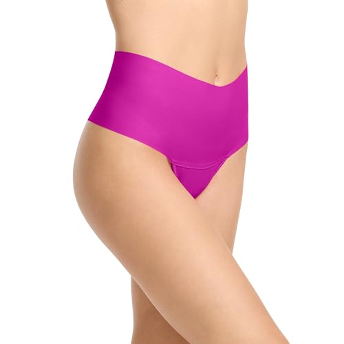 Image of hanky panky - BreatheSoft High Rise Thongs for Women | Microfibre Knit Underwear Panties, Lingerie | Sizes (XS-XL), 3 pack