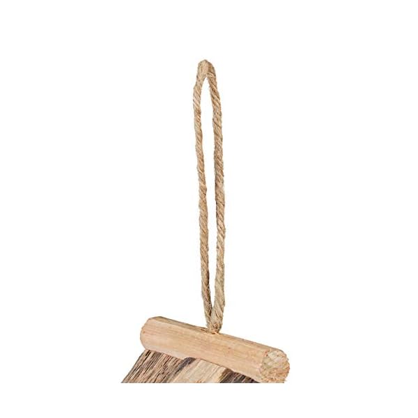 Relaxdays Mini Vogelhaus, zum Aufhängen, für Balkon & Garten, Holz, Deko Vogelhäuschen, HBT 18 x 17 x 11 cm, rot/grün – Bild 7