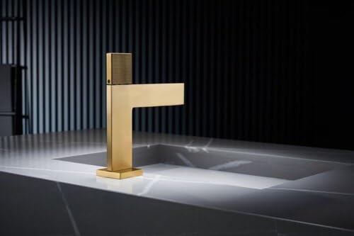 Grifo de lavabo montado en cubierta para regular agua fría y caliente en el baño