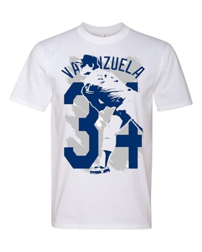Fernando Valenzuela 34 Legend Hall of Famer Graphic Tee Shirt Black