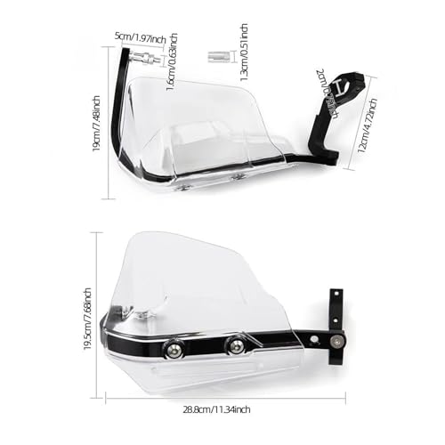 Bouclier protection mains moto gris haute résistance XR650 - 2