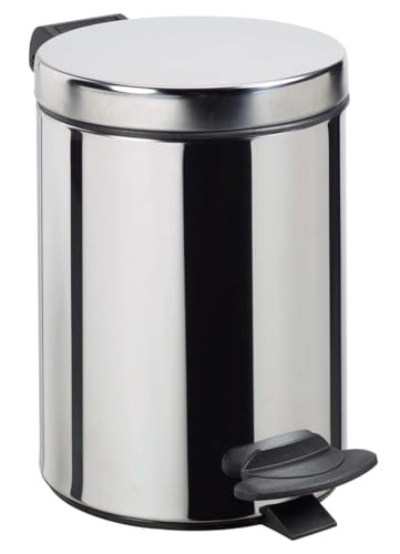 Poubelle de salle de bains Rossignol 3l seau amovible et large pédale robuste CYJEU
