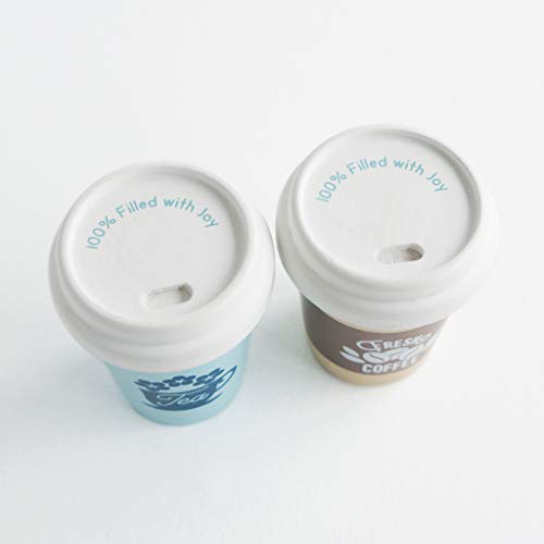 Le Toy Van - Honeybake - Take Away Coffee Cup and Tea Cup - Travel Mug Set - Kids Kitchen Accessories - Role Play Wooden Play Food - Toy Kitchen Accessories - Wooden Kitchen Toys - Age 2+ Years