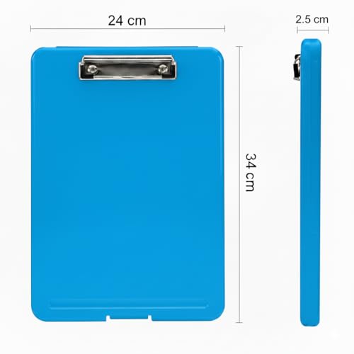 Image of oddpod Praise A4 Clip Pad /Clipboard with Storage Case for Paper and Document Storage 83002 (Blue)