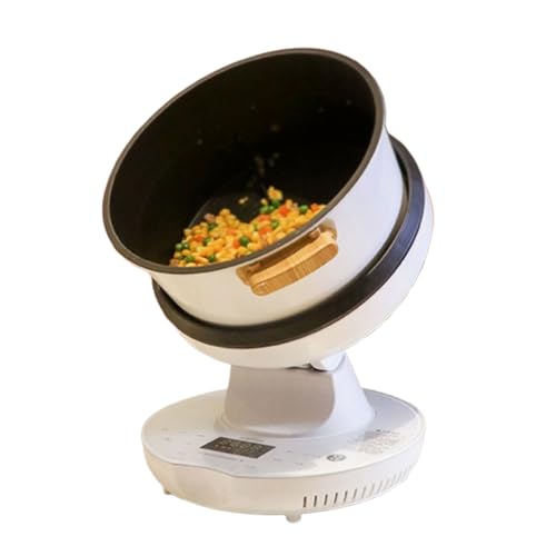 Olla de cocción inteligente comercial, 2000 W, 7 modos, máquina de guiso automática con olla de 8 L de capacidad, calibre grande de 26 cm, rotación automática de 360°, para cafeterías, bares, fiestas
