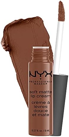 NYX PROFESSIONAL MAKEUP Soft Matte Lip Cream, Lightweight Liquid Lipstick - Berlin (Medium Warm Brown)