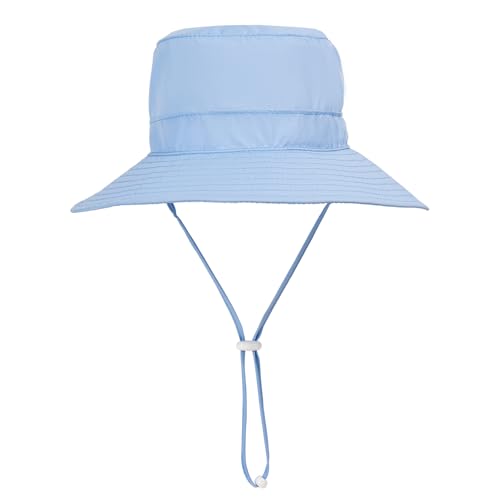 HECCEI Baby Sun Hat Adjustable Summer Beach Hat with Wide Brim UPF 50+ Sun Protection Bucket for Infant Boy Girl4
