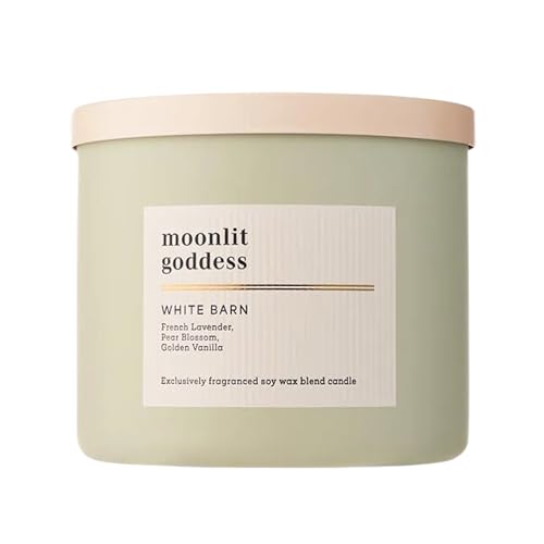 Bath & Body Works 3-Wick Candle Moonlit Goddess Candle Strong Throw Long-Lasting Burn Up to 45 Hours Exclusively Fragranced Soy Wax Blend 14.5 oz - 1 Pack