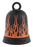 Harley-Davidson Flames Engraved H-D Script Ride Bell, Orange & Black