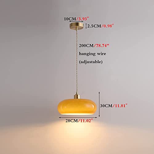 Lámpara colgante de cristal de estilo nórdico vintage para techo de dormitorio y cocina 3