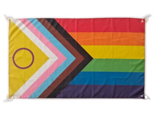 Bandeira Lgtbiq grande para interior ou exterior, perfeita para orgulho Pride 4 ilhoses e 4 flanges
